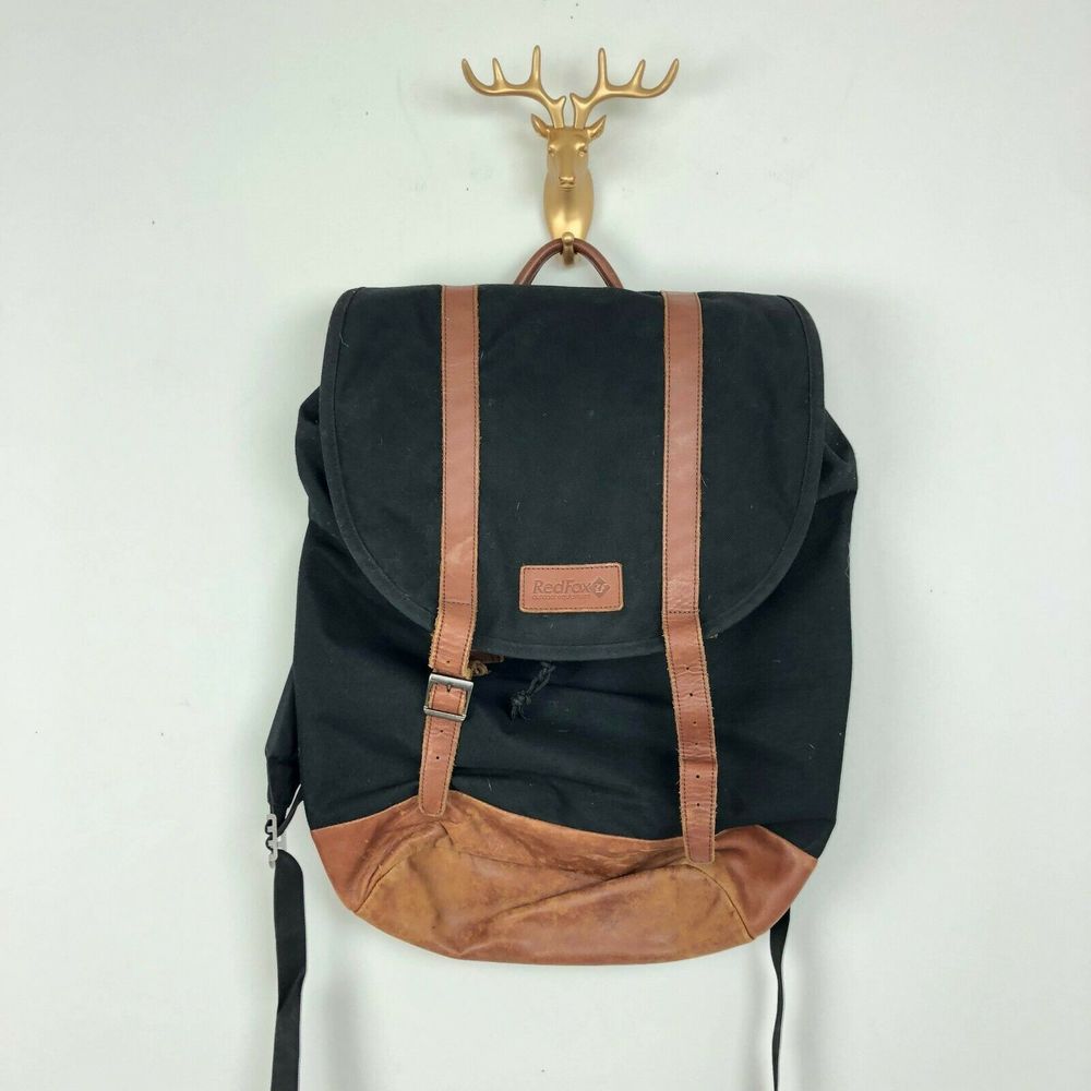 Red Fox Outdoor Equipment Backpack Canvas Leather